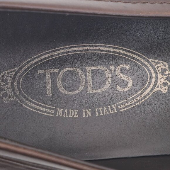 Tod\'s Italy Brown Leather Penny Loafers Mens size 9 Dress Shoes Driving Slip-ons main image 7